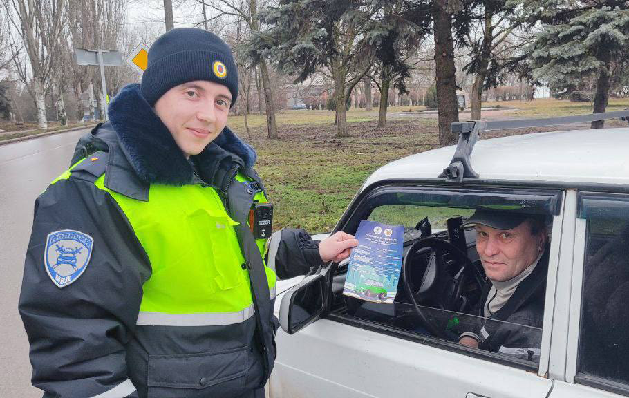 Сотрудники ГИБДД проводят профилактическое мероприятие «Пешеходный переход».